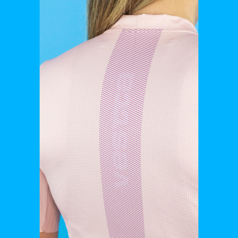 Maillot ciclismo manga corta mujer Vestta Pro Plus Coral