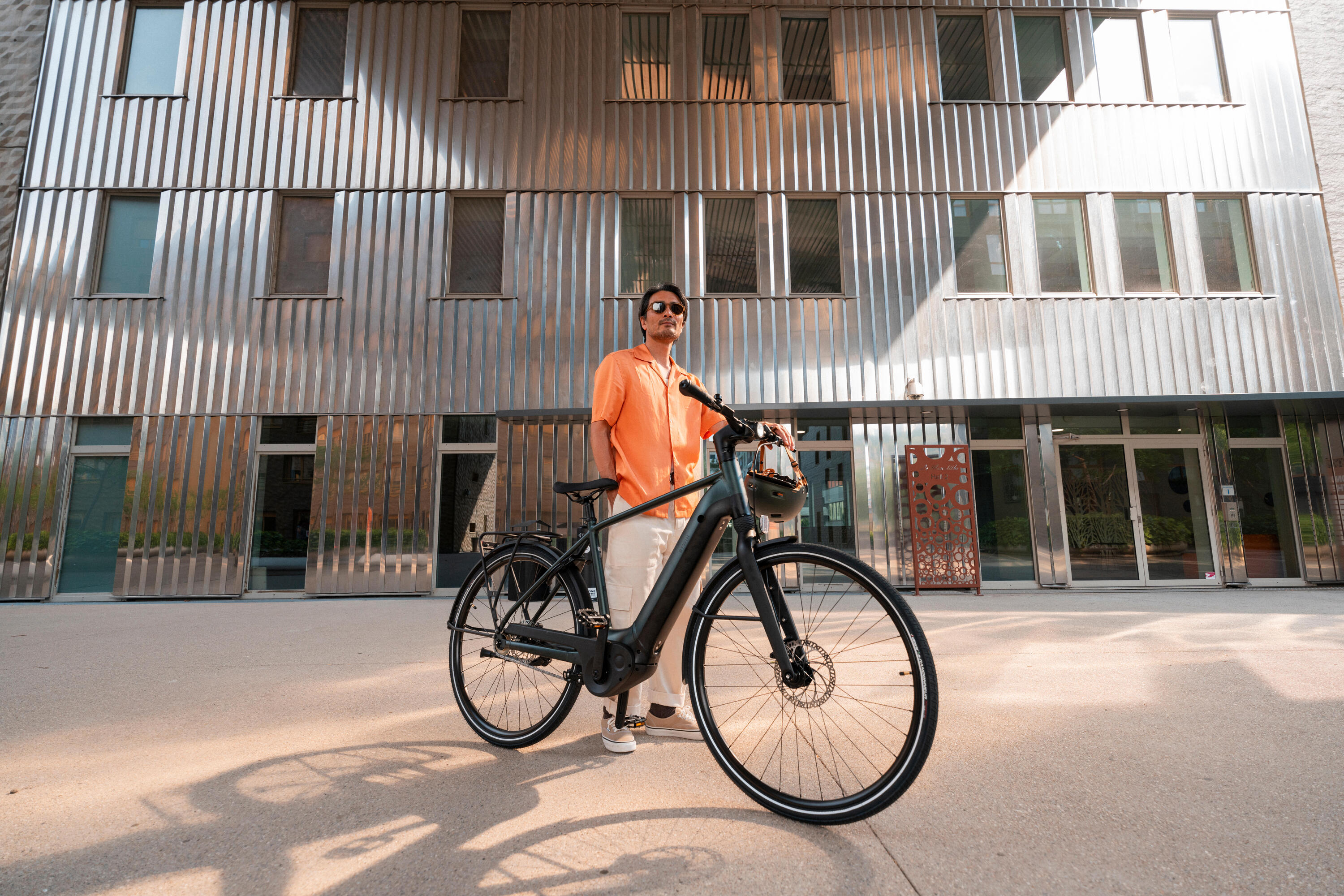 Elektrische stadsfiets met automatische Owuru versnelling LD 920E hoog frame 34/35