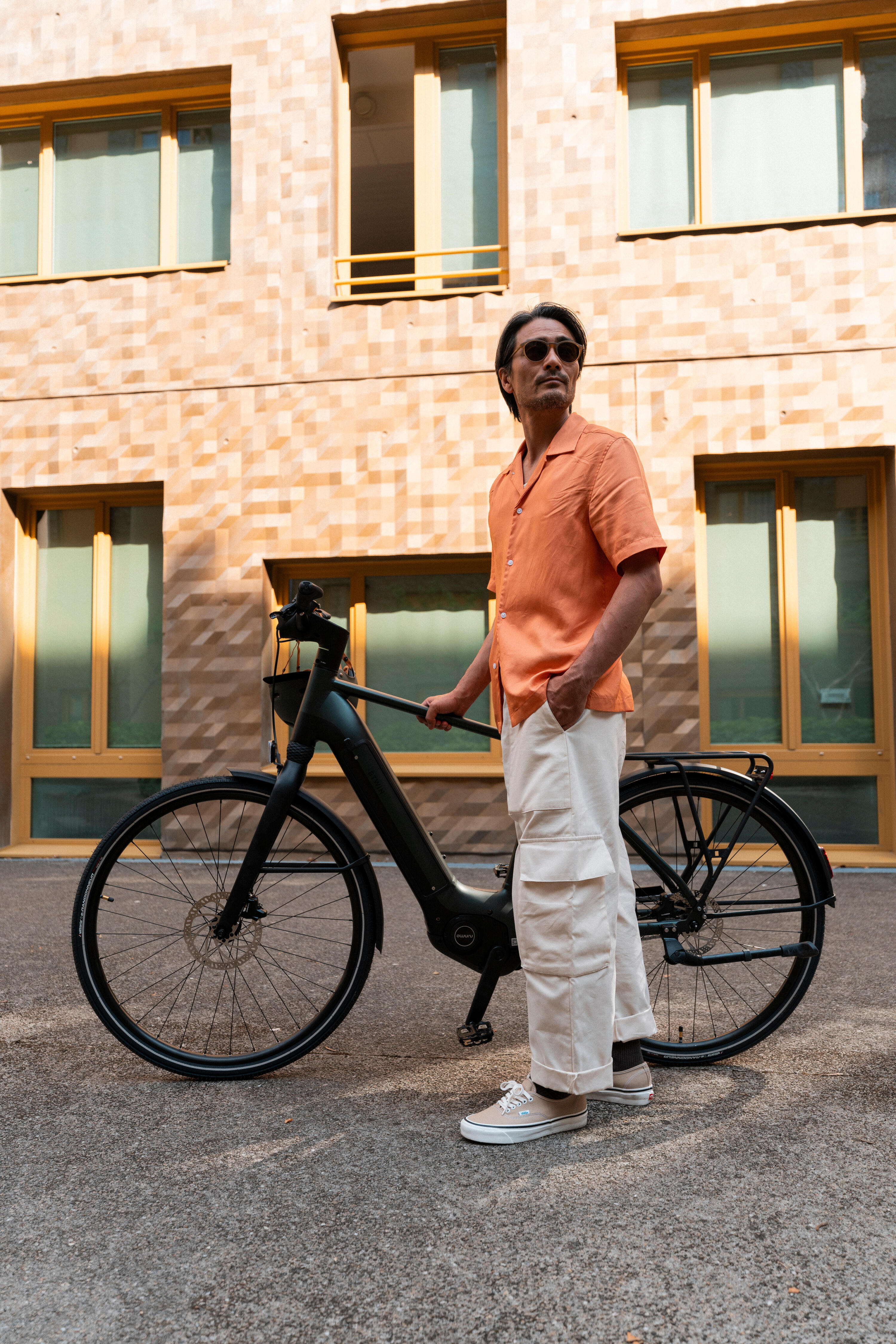 Elektrische stadsfiets met automatische Owuru versnelling LD 920E hoog frame 33/35