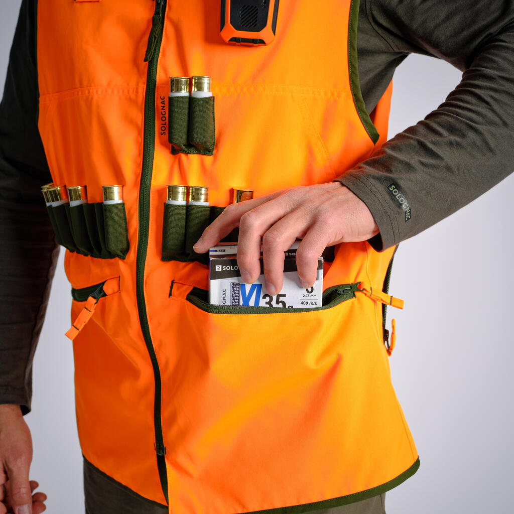 Hunting Reversible Gilet 500 ניאון/ירוק