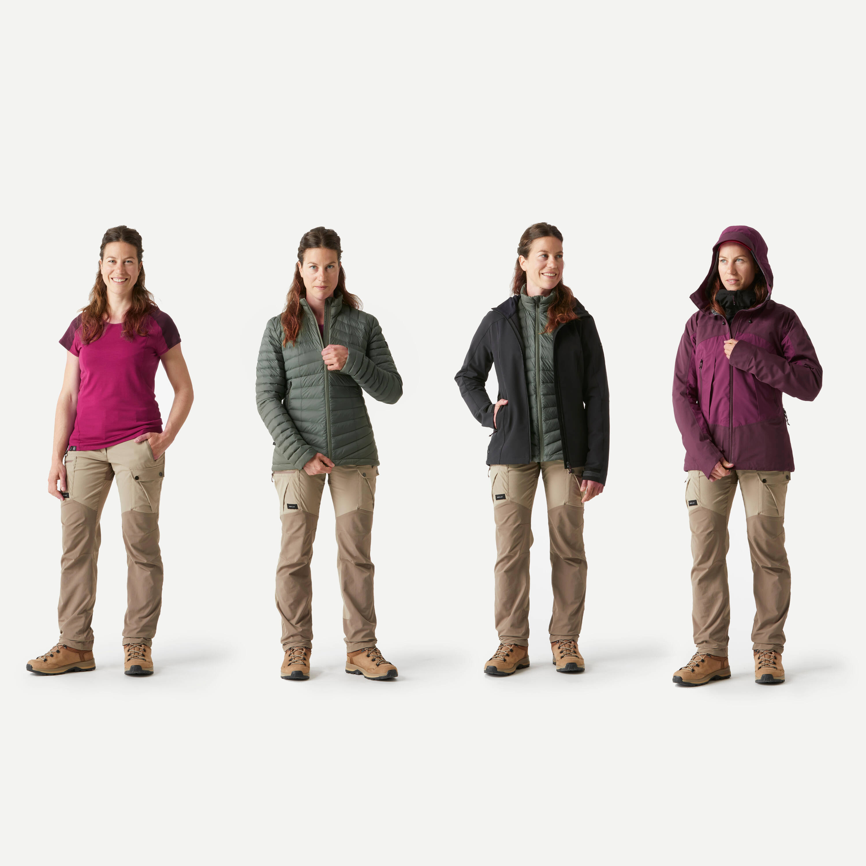 Women’s windproof softshell jacket, MT500 - Black -  5