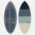 Skimboard mousse adulte - 500 bleu gris