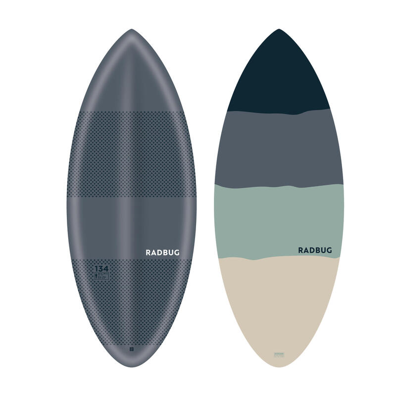 Skimboard adulto 500 schiuma azzurro-grigio