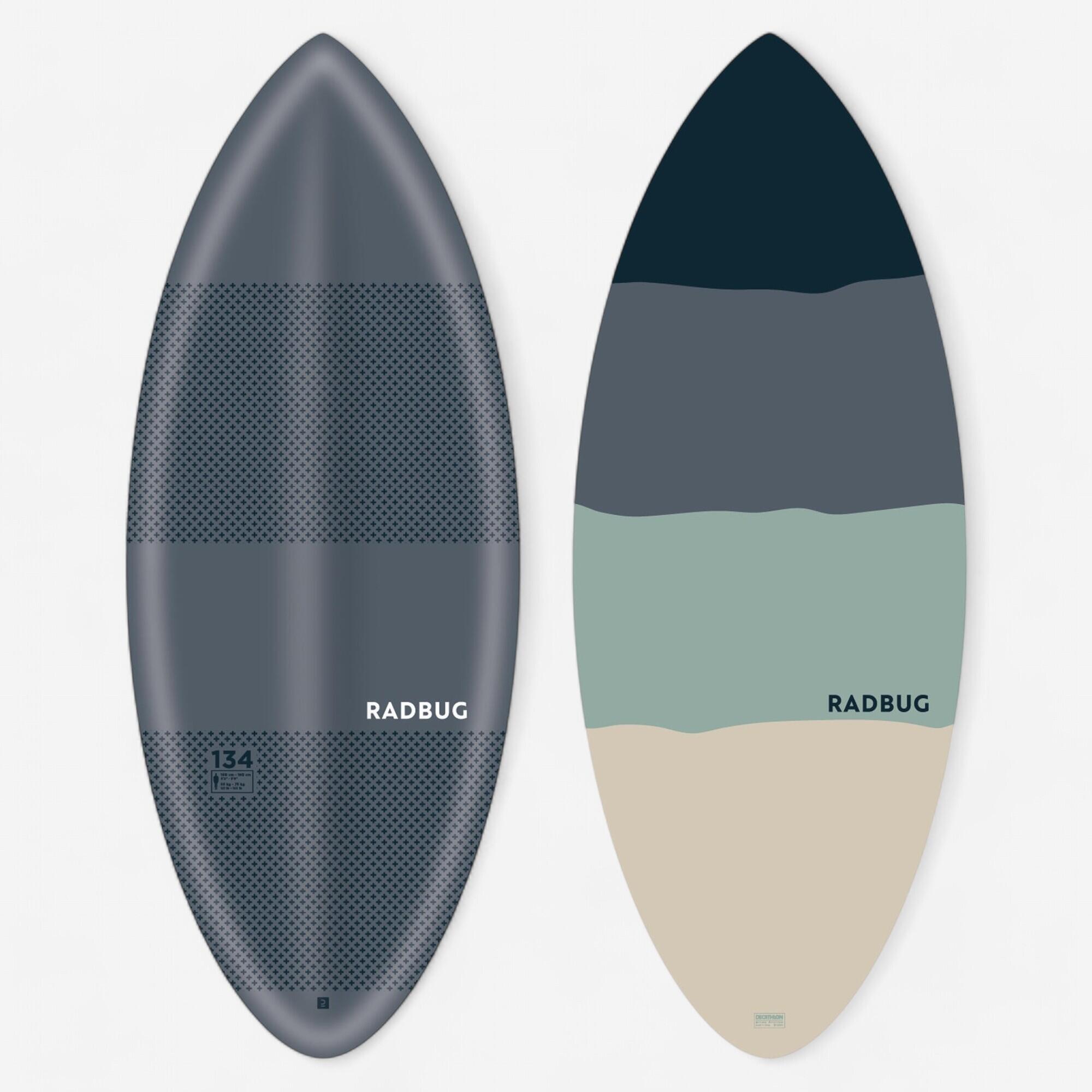 Adult foam skimboard - 500 blue grey