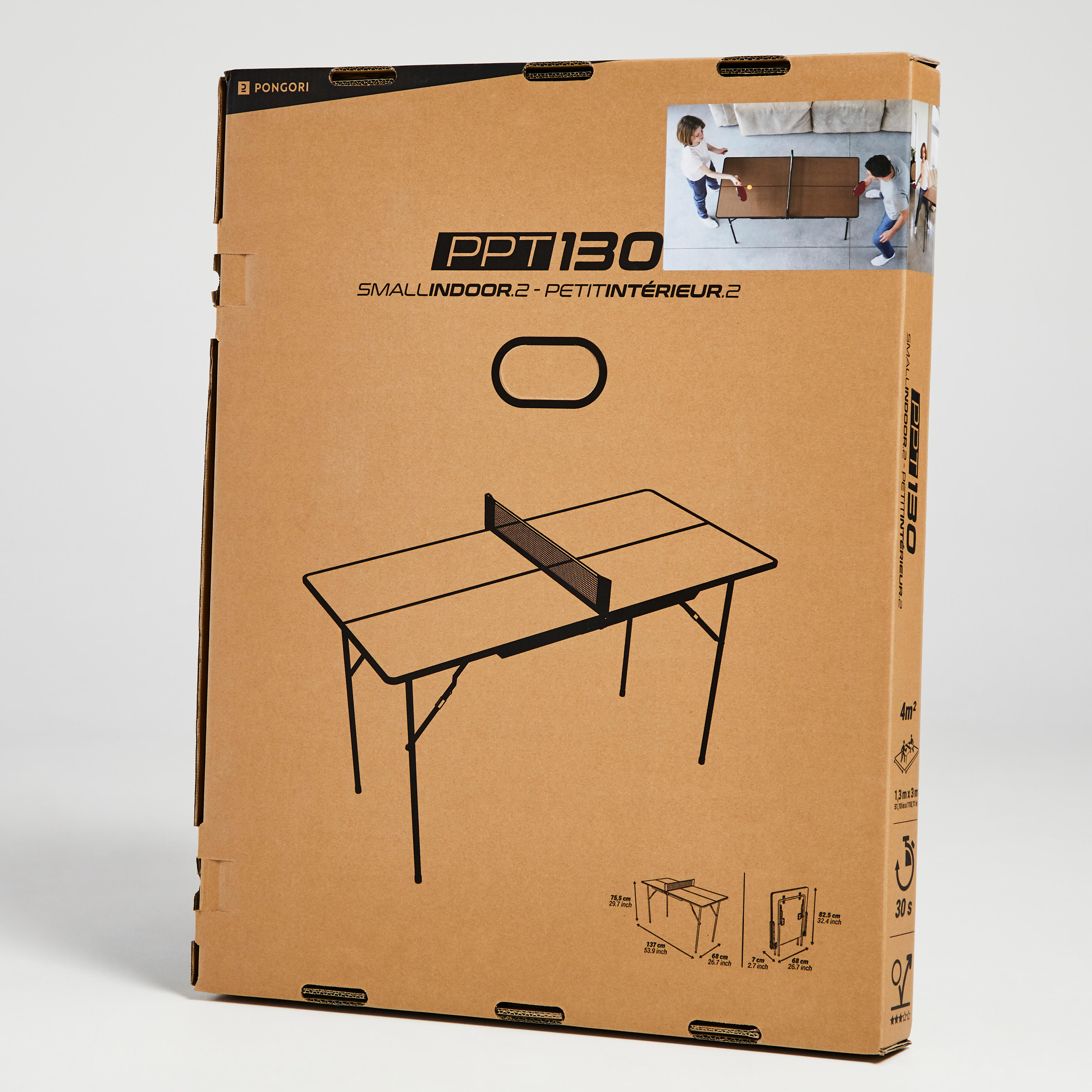 Small Indoor Table Tennis Table - PPT 130  - PONGORI