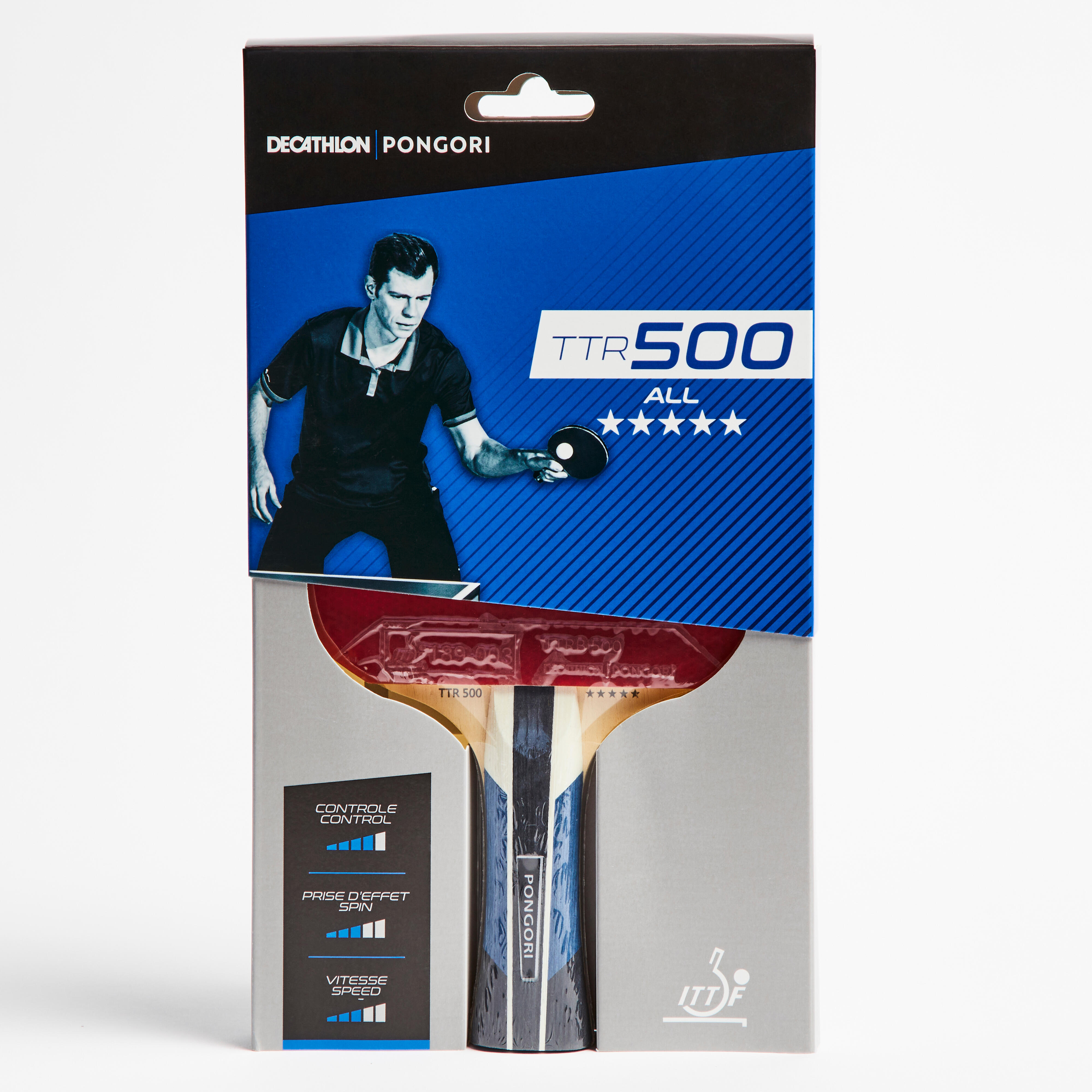 Decathlon table tennis bat discount