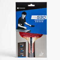 Club Table Tennis Bat TTR 530 5* Spin