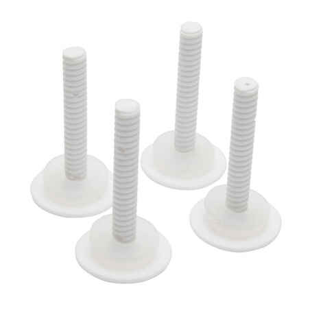 Pack of 4 foam surfboard screws - White