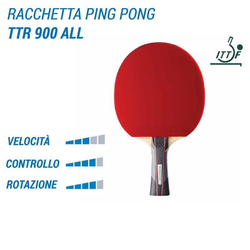 Racchetta ping pong TTR 900 ALL