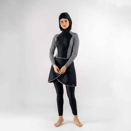 BURKINI RIME 100 LONG SLEEVED LEO BLACK