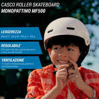 Skateboarding Helmet White - MF500