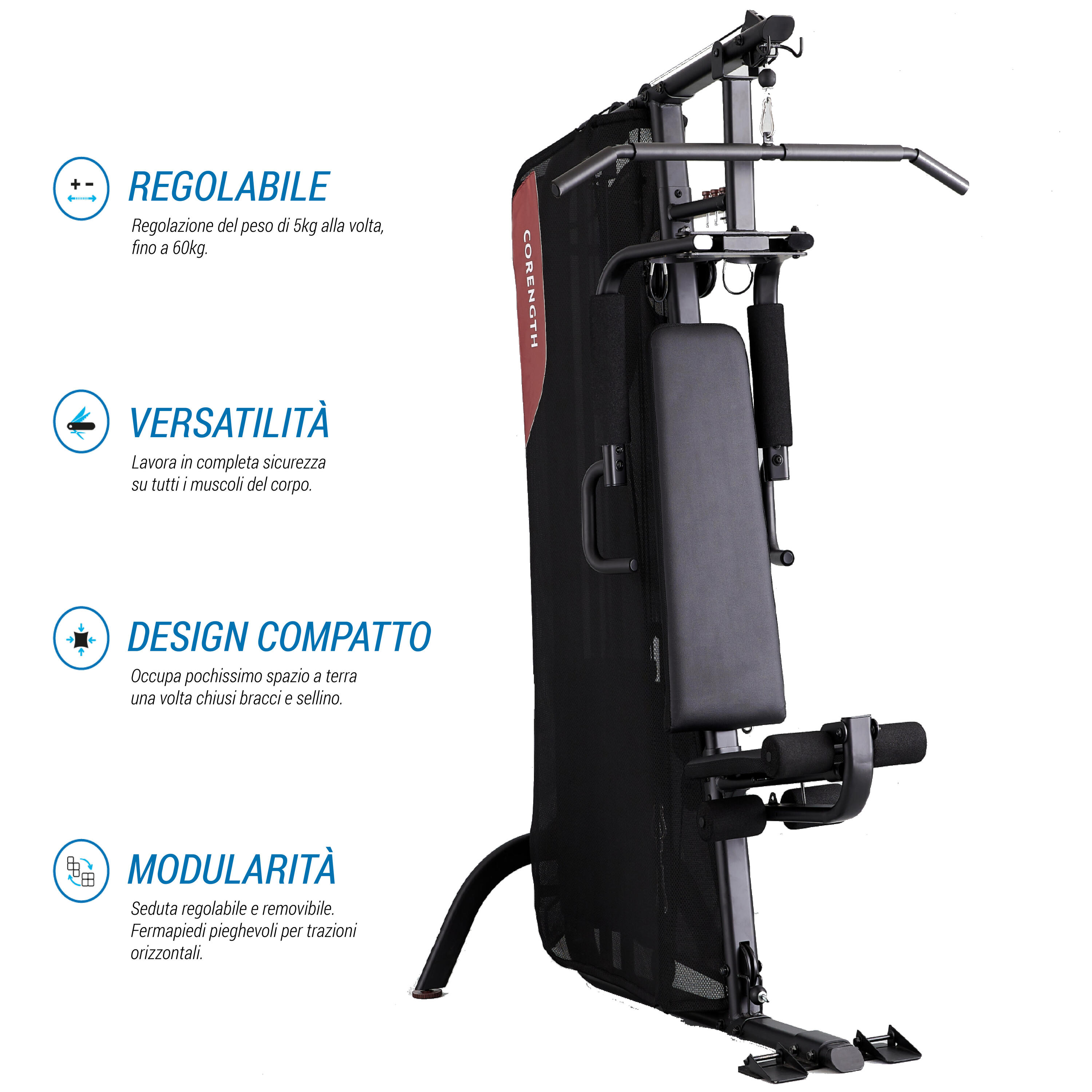 Attrezzo a carichi guidati HOME GYM 900 2/10