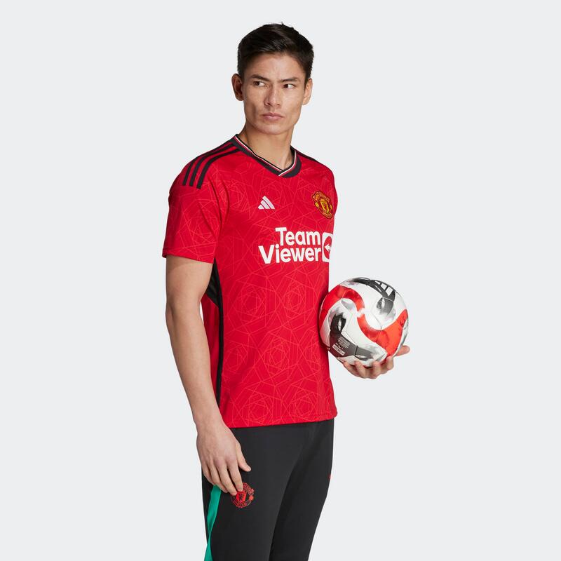  adidas Camiseta de fútbol del Manchester United FC, Rojo (Real  Red) : Deportes y Actividades al Aire Libre