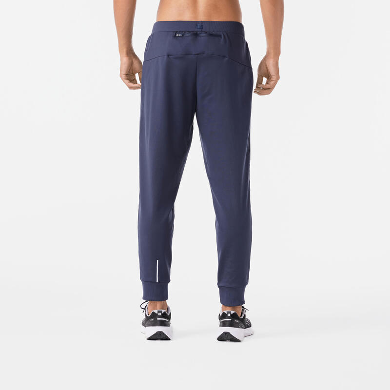 Pantalón de running cálido Hombre - KIPRUN Run 100 Warm azul oscuro 