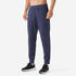 Men Running Track Pants - Warm 100 - Dark Blue