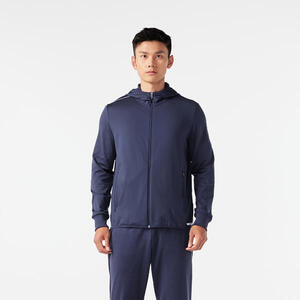 Chaqueta cálida de running Hombre - KIPRUN RUN 100 Warm azul oscuro