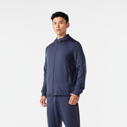 Veste chaude de running Homme - KIPRUN RUN 100 Warm Bleue foncé