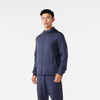 Men's warm running jacket - KIPRUN RUN 100 Warm - Dark blue