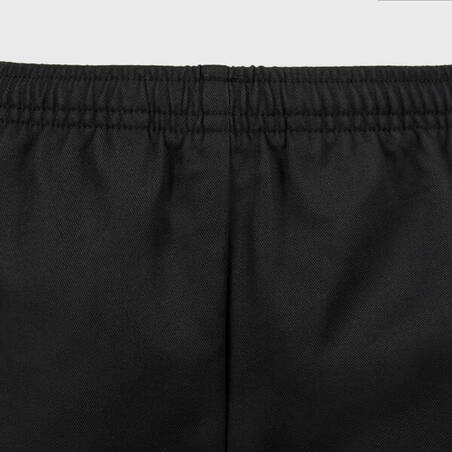 Adult Rugby Shorts with Pockets R100 - Black