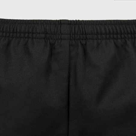 Adult Rugby Shorts with Pockets R100 - Black