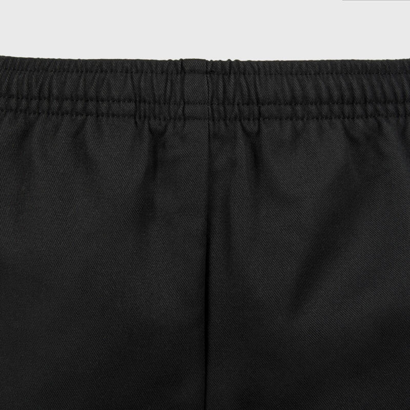 Felnőtt rövidnadrág rögbihez R100, fekete 