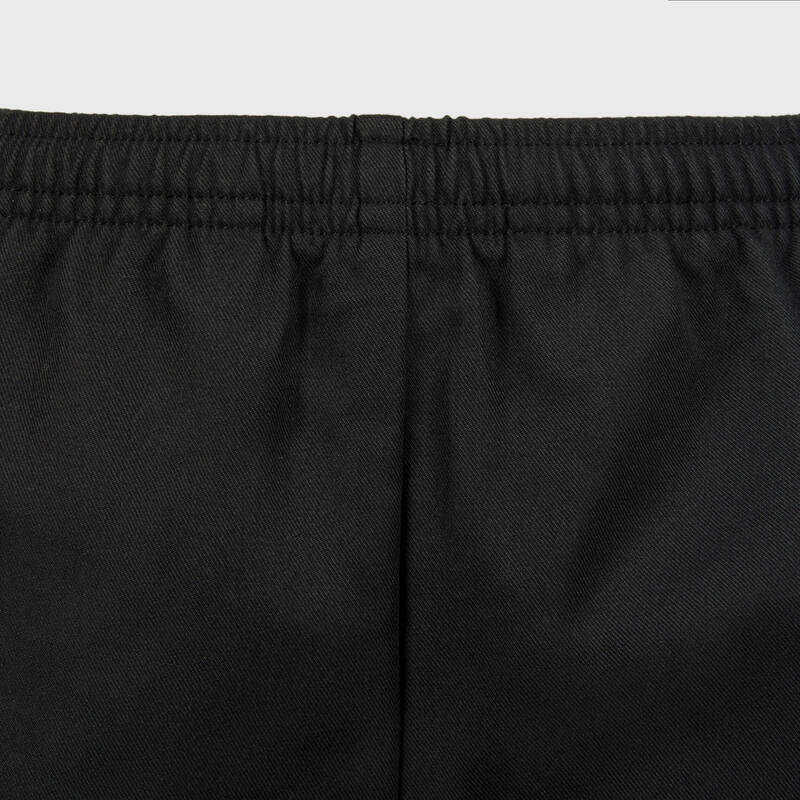 Șort pentru rugby cu buzunare R100 Negru Adulți