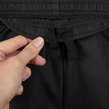 Adult Rugby Shorts with Pockets R100 - Black