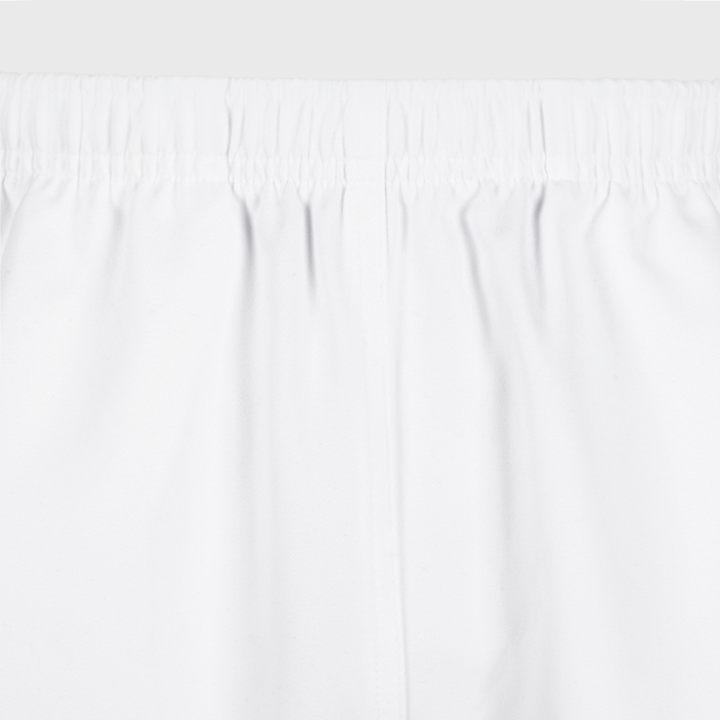 Adult Rugby Shorts with Pockets R100 - White 4/6