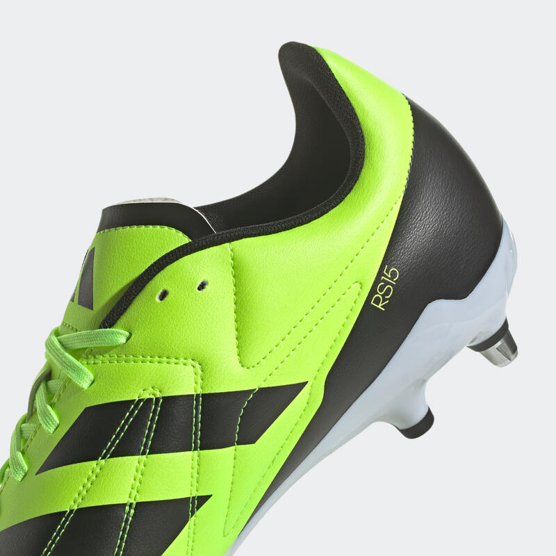 Rugbyschoenen voor volwassenen RS 15 SG hybride fluogeel