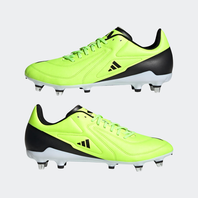 Rugbyschoenen voor volwassenen RS 15 SG hybride fluogeel