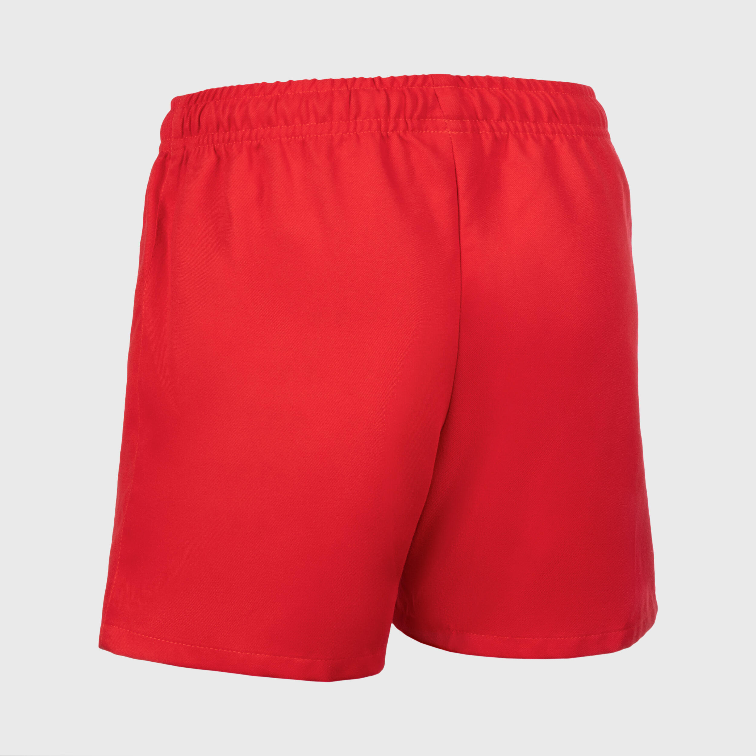 Adult Rugby Shorts with Pockets R100 - Red 2/6