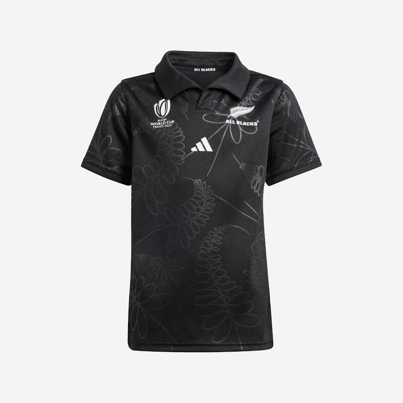 Tricou Rugby All Blacks Noua Zeelandă Negru RWC23 Copii