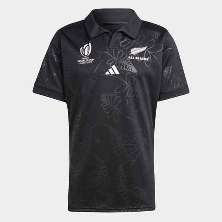 Adult All Blacks Replica Rugby Shirt New Zealand 2023 - Black