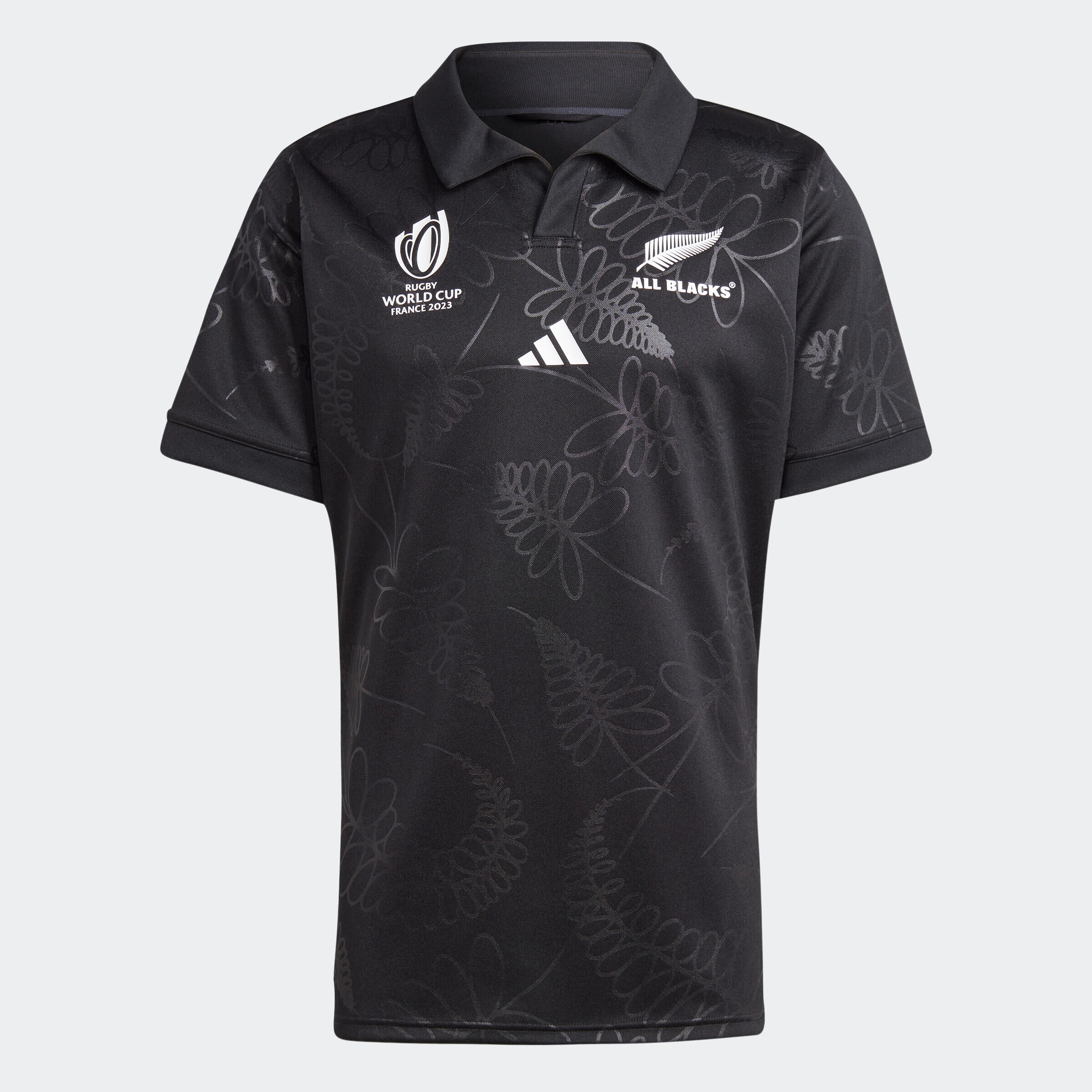 ADIDAS Adult All Blacks Replica Rugby Shirt New Zealand 2023 - Black