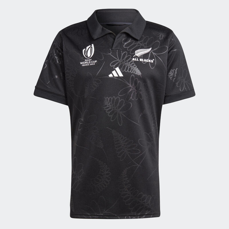 Tricou Rugby ADIDAS ALL BLACKS REPLICA Noua Zeelandă 2023 Negru Adulți