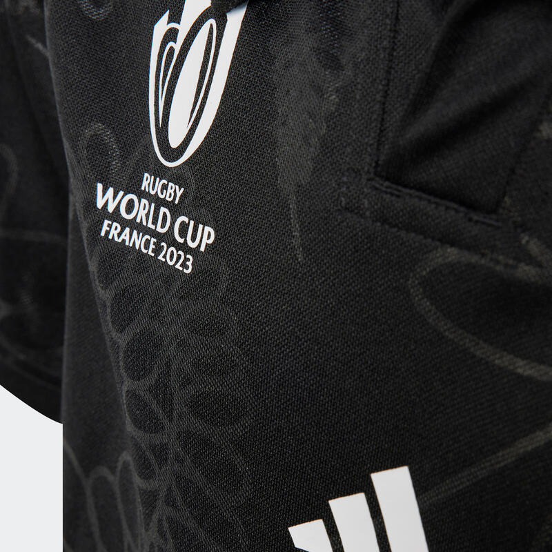 Camisola de Rugby Criança - CAMISOLA ALL BLACKS NOVA ZELÂNDIA RWC23 JR Preto