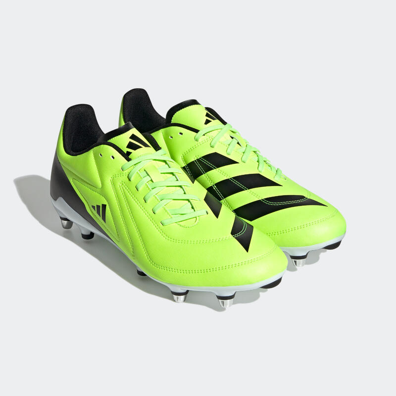 Rugbyschoenen voor volwassenen RS 15 SG hybride fluogeel