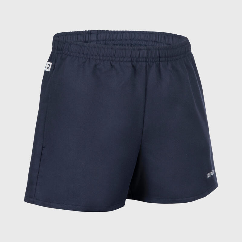 Short rugby adulto R100 blu