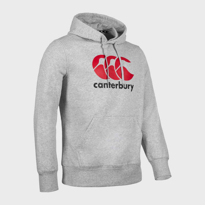 Felpa con cappuccio rugby uomo Canterbury grigia