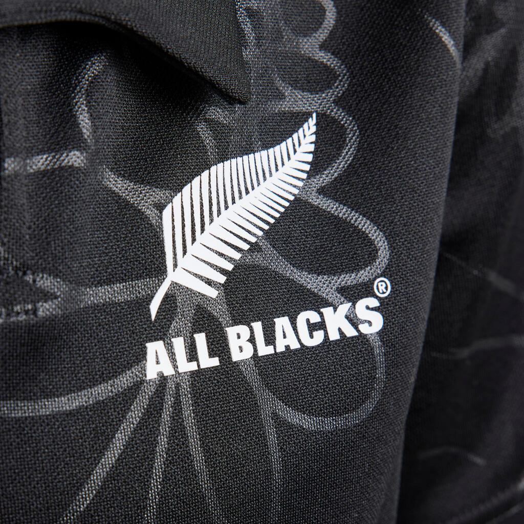 Detský dres na ragby All Blacks Nový Zéland čierny
