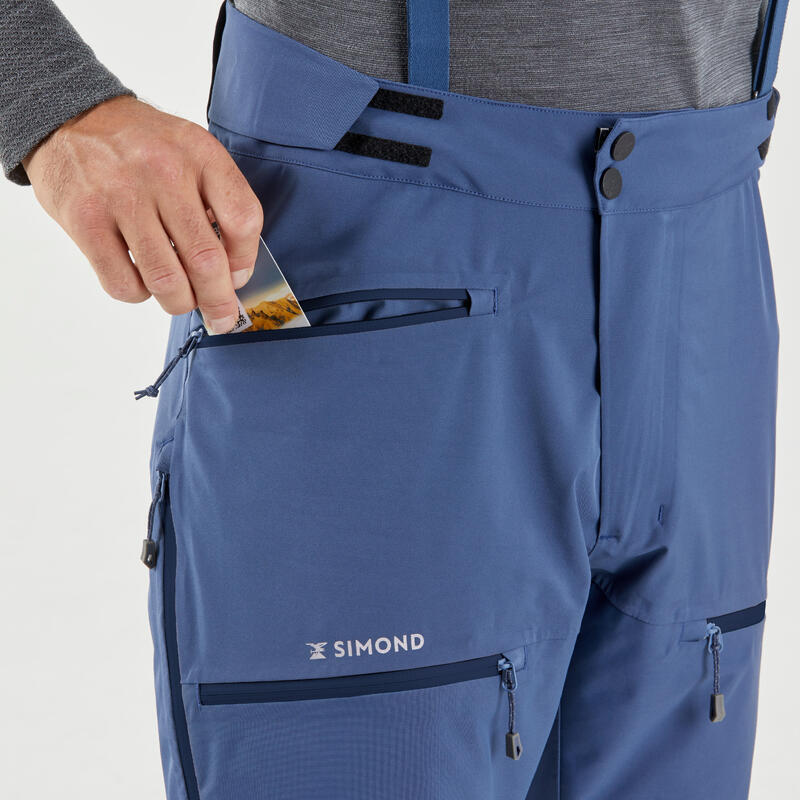 Pantaloni alpinismo uomo ICE blu ardesia