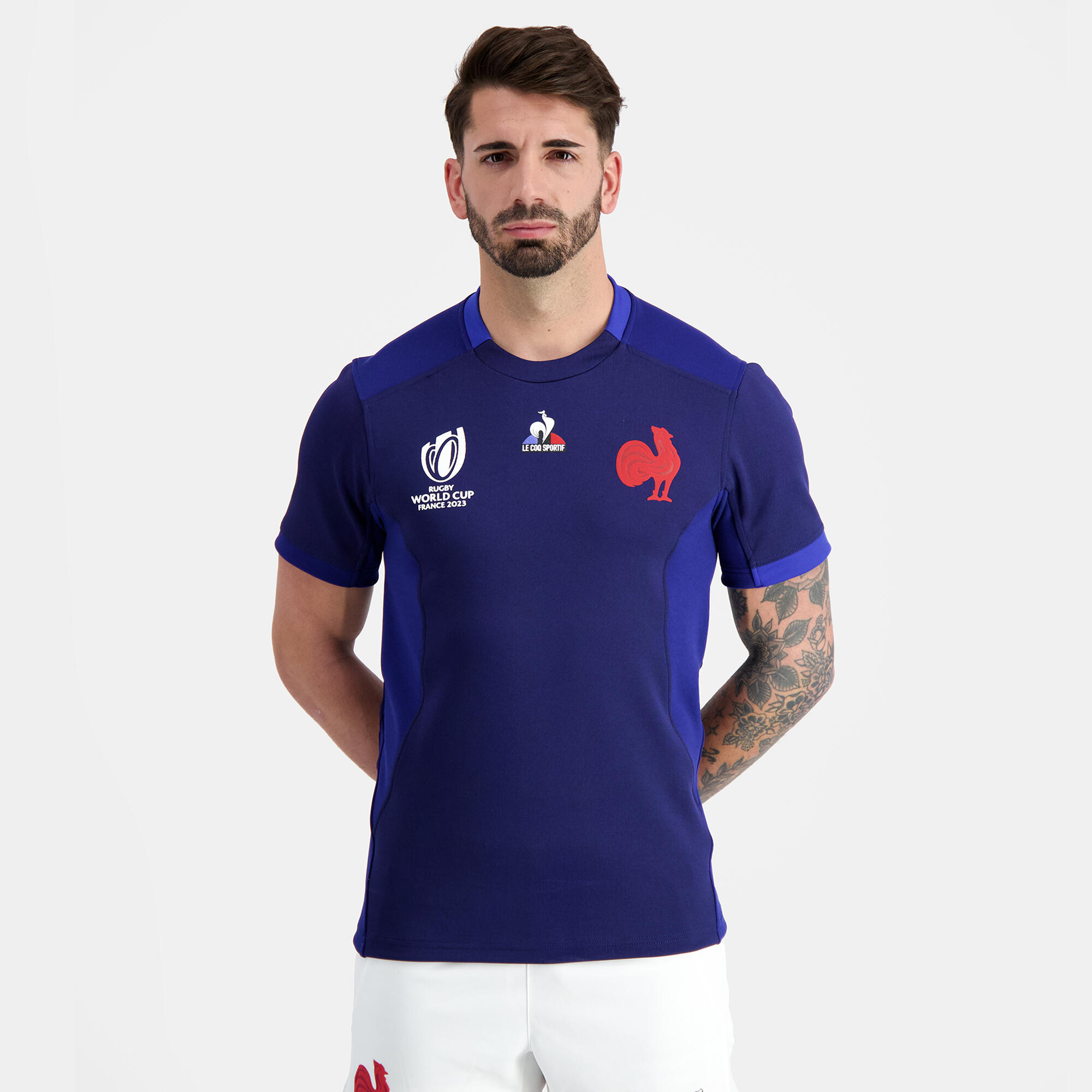 Adult Short-Sleeved Rugby Shirt - France 2023 Replica 4/7