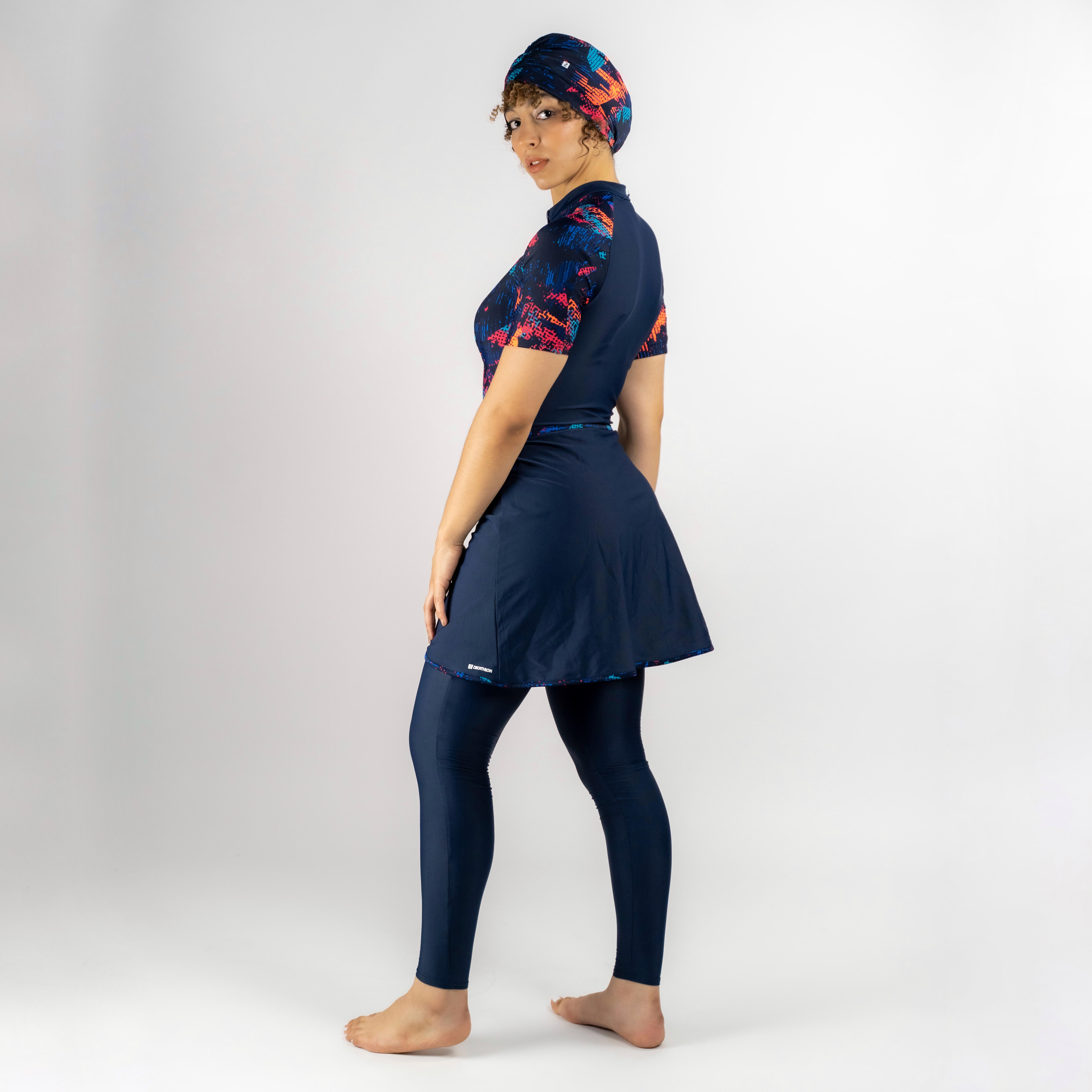 BURKINI RIME 100 MANCHES COURTES ULTRA PINK Decathlon