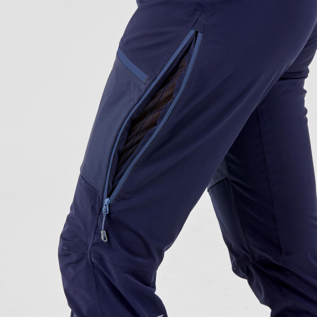 Dámske nepremokavé horolezecké nohavice Ice modro-čierne