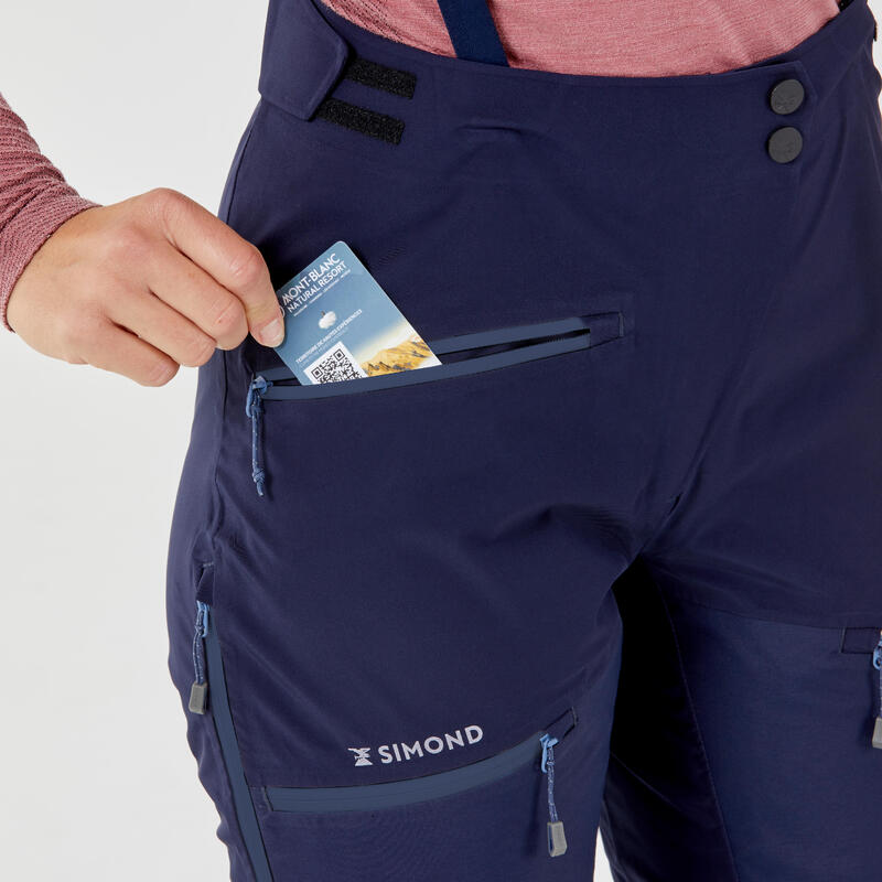 Pantaloni alpinismo donna ICE blu e neri