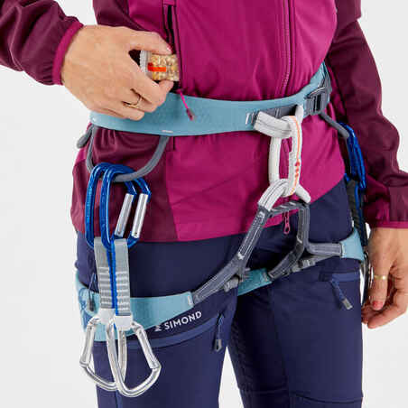 Moteriška alpinistinė striukė nuo vėjo, raudona