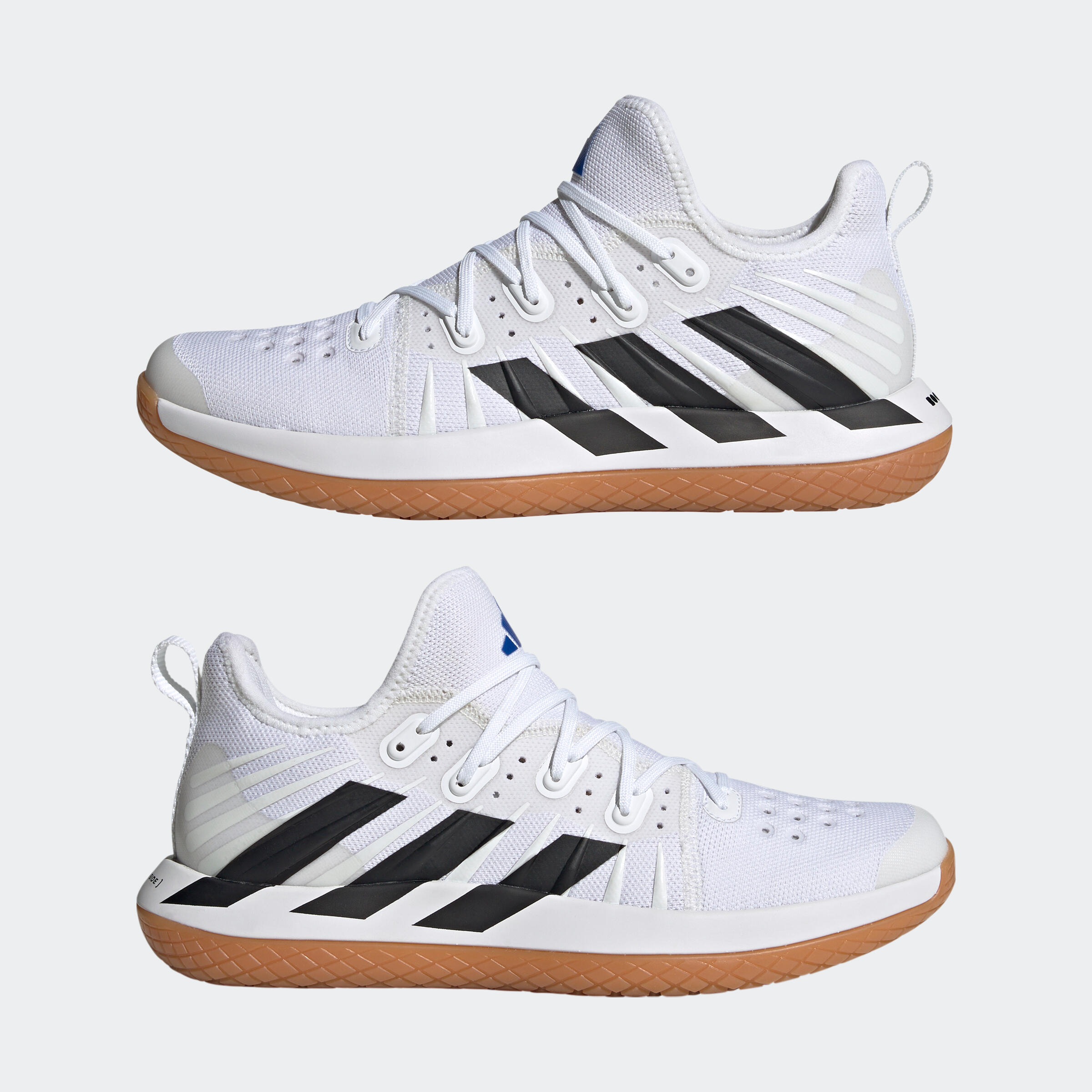Adult Handball Shoes Stabil Next Gen - White/Black/Blue 4/9