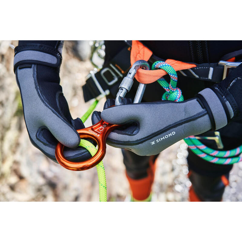 Canyoning-Neoprenhandschuhe 500 3 mm Erwachsene grau