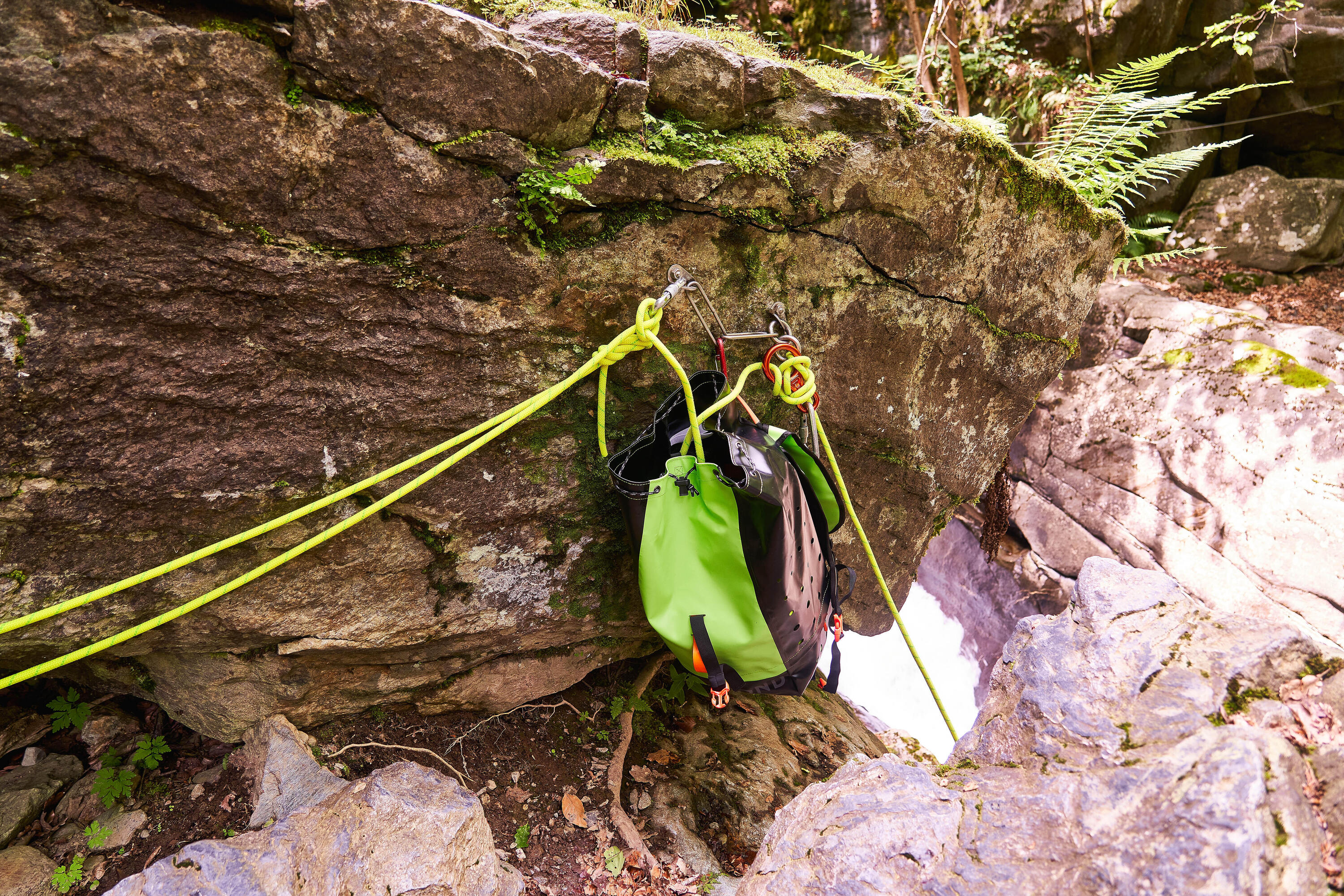 Corde semi-statique canyoning type a canyon 9,5 mm x 45 m 11/11
