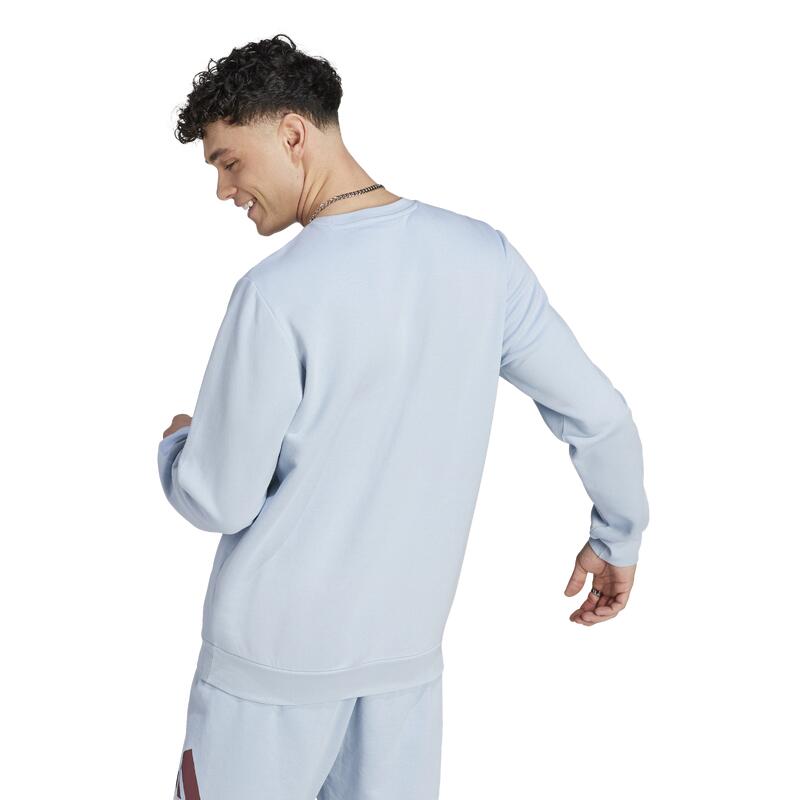 Felpa uomo fitness ADIDAS azzurra